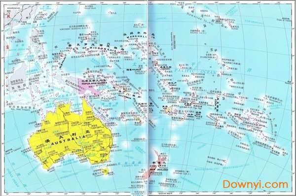 大洋洲地图中文版全图截图