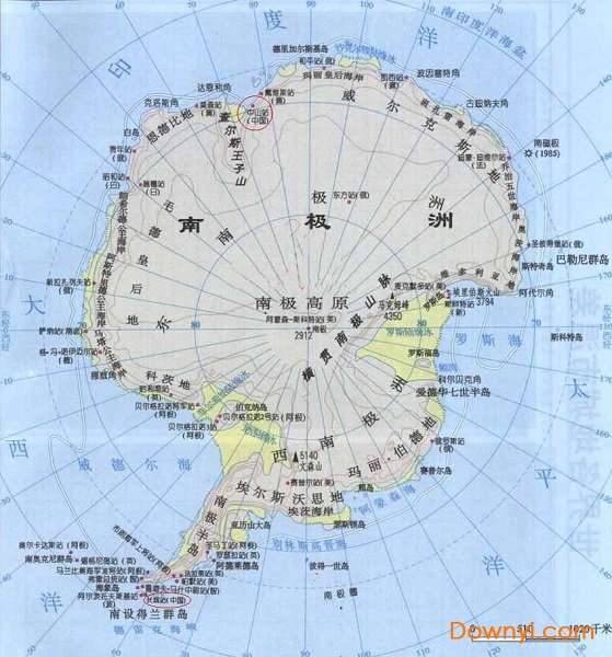 南极洲全图中文版截图