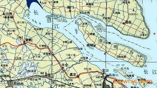 长江三角洲示意图截图