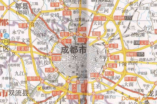 成都高速公路地图高清版大图截图