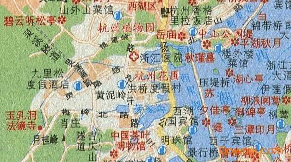 杭州旅游地图高清版截图