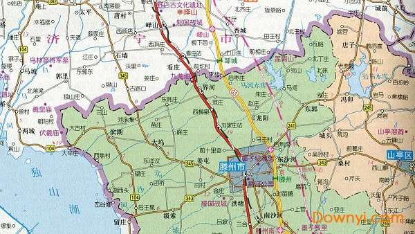 山东枣庄地图全图截图