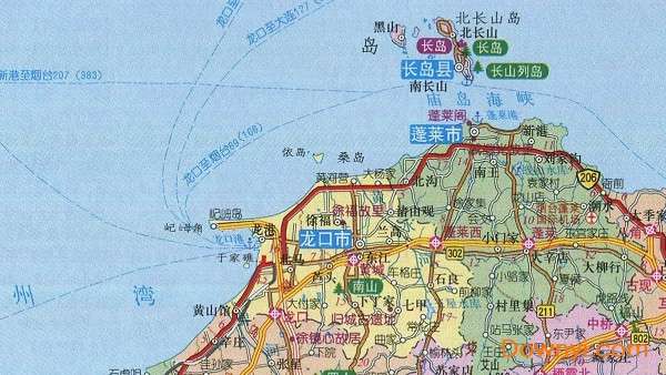 烟台地图全图高清版大图截图