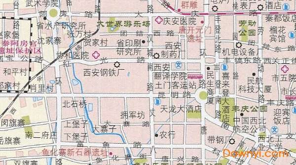 西安市地图高清版大图截图