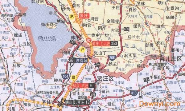 徐州市交通地图高清版截图