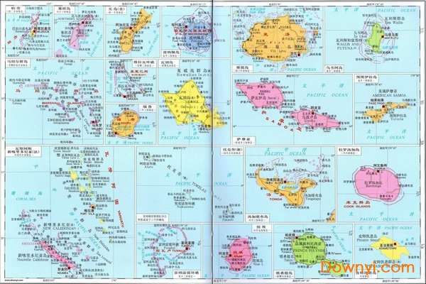 大洋洲主要岛屿地图截图