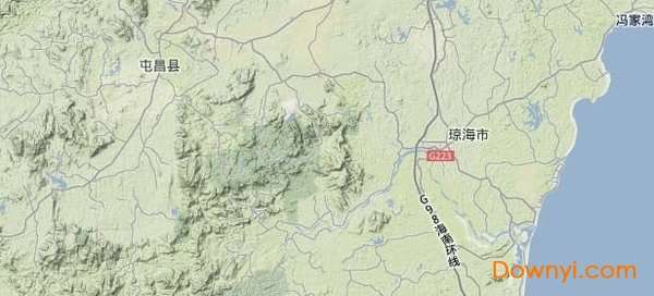 海南岛卫星图截图