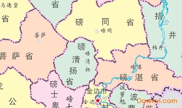 柬埔寨地图高清版大图截图