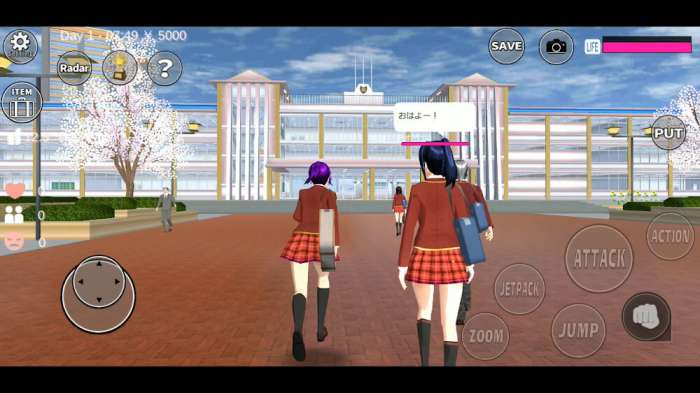 樱花校园模拟器1.039.95中文版(SAKURA SchoolSimulator)截图