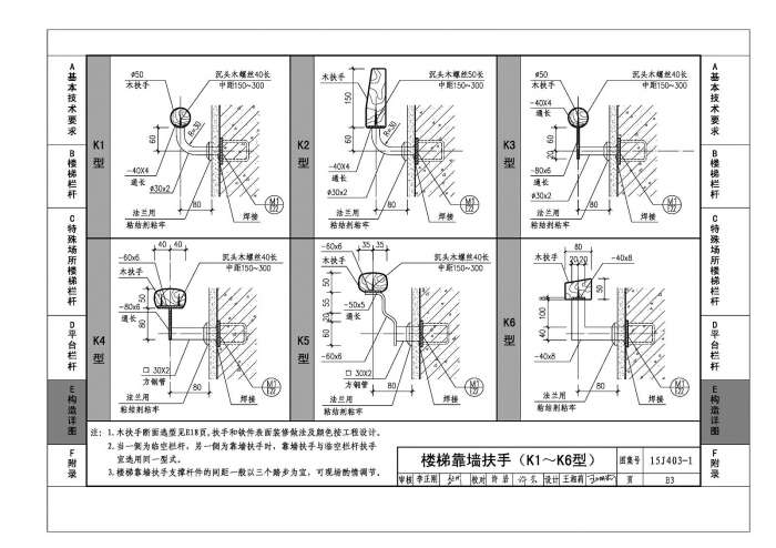 06J403-1楼梯栏杆栏板(一)截图