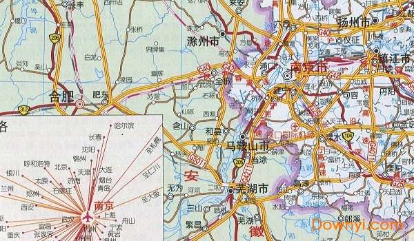 江苏省交通地图高清版大图截图