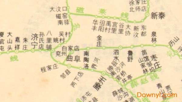 山东江苏安徽上海铁路规划图截图