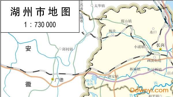 浙江省湖州地图全图截图