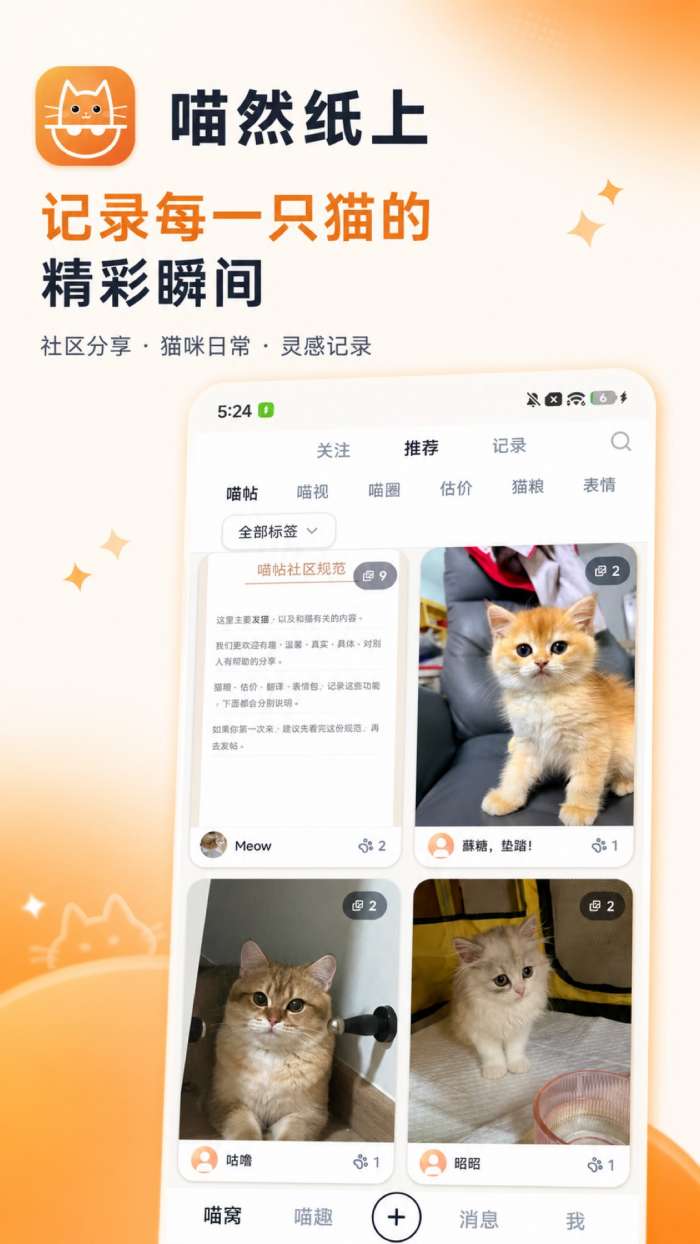 喵然纸上 纯净版截图
