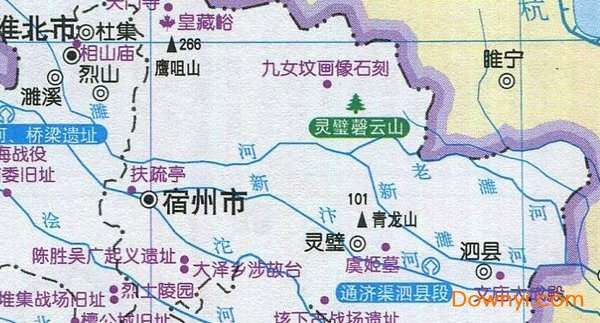 安徽省旅游地图全图高清版截图
