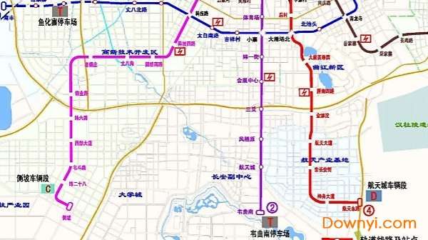 西安地铁规划图高清版截图