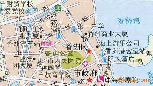 珠海市地图高清版大图截图