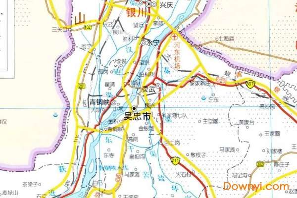 宁夏交通地图全图截图