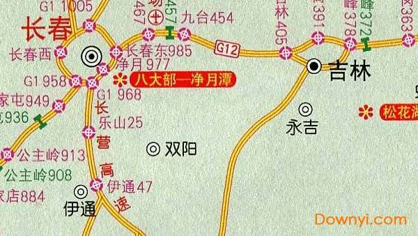 吉林省高速公路地图高清版截图