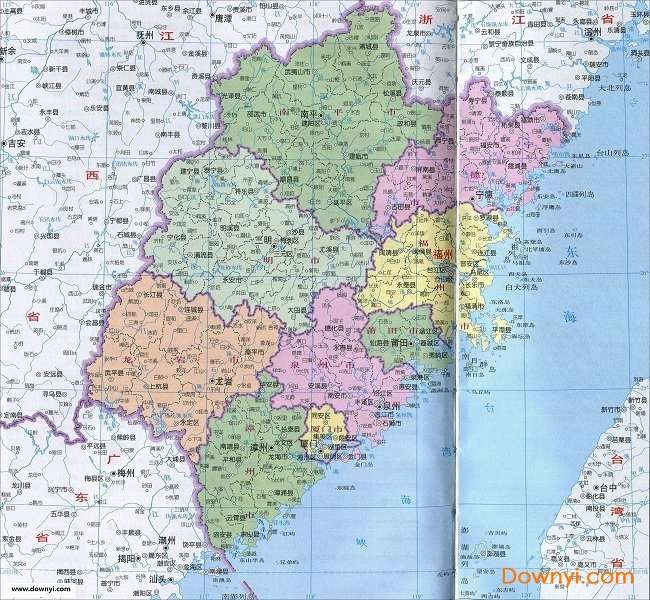 福建省政区图高清全图截图