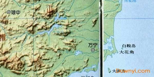 海南岛地形图大图截图