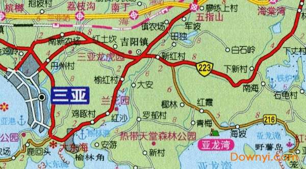 三亚市区地图高清版截图