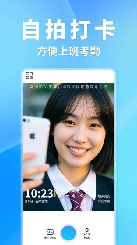 快捷水印相机打卡截图