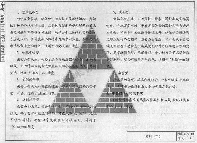 西南06JT-304建筑变形缝构造图集截图