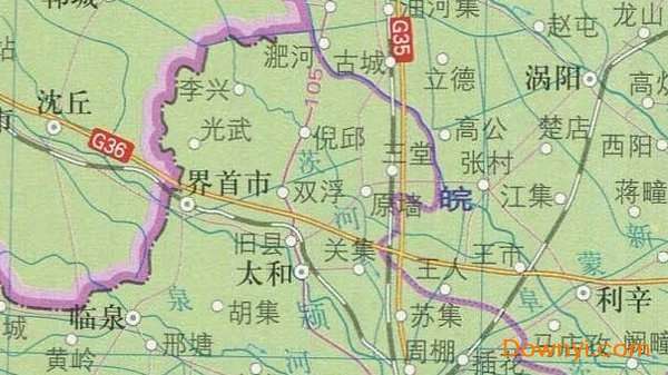 安徽地图地形版截图