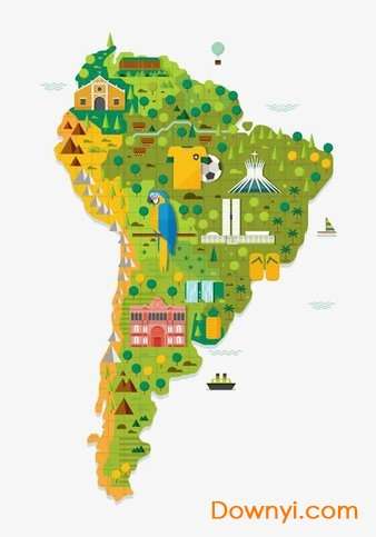 非洲地图素材截图