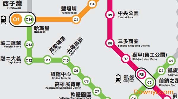 高雄地铁线路图截图