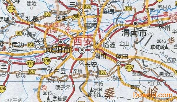 陕西省最新交通地图截图