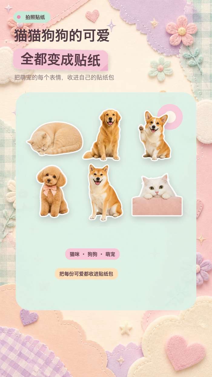 拍照贴纸相机截图