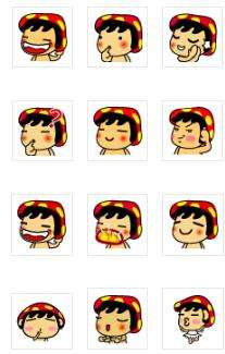 香菇帽qq表情包截图