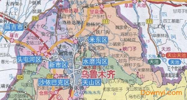 乌鲁木齐地图全图高清版截图