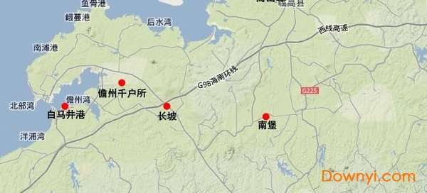 海南岛卫星图截图