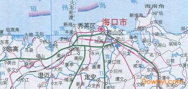 海南岛旅游线路图地图截图
