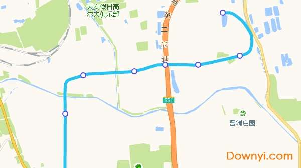 北京3号线地铁线路图截图
