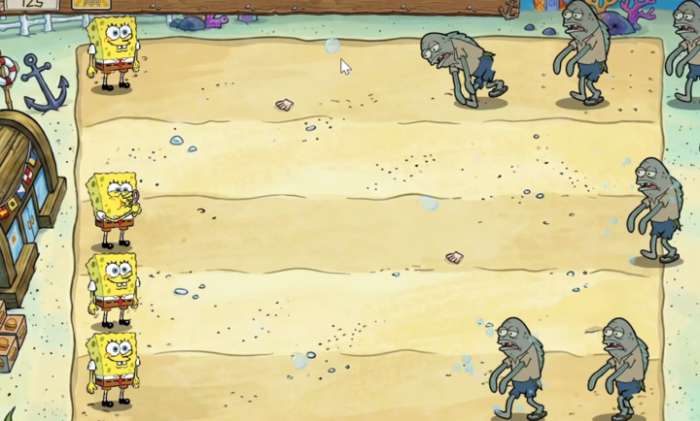 植物大战僵尸海绵宝宝版 1.1版本截图