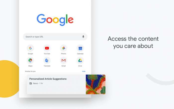 谷歌浏览器 app下载安装手机版截图