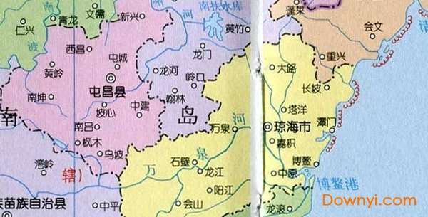 海南地图政区图截图