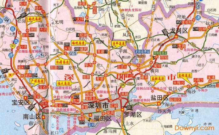 2019深圳免费高速图截图