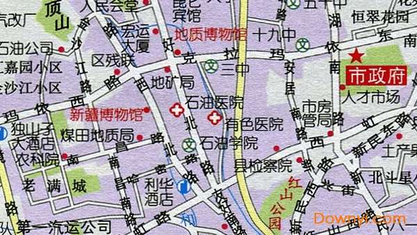 新疆铁路地图高清版截图