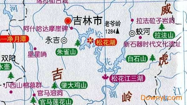 吉林城区旅游地图截图
