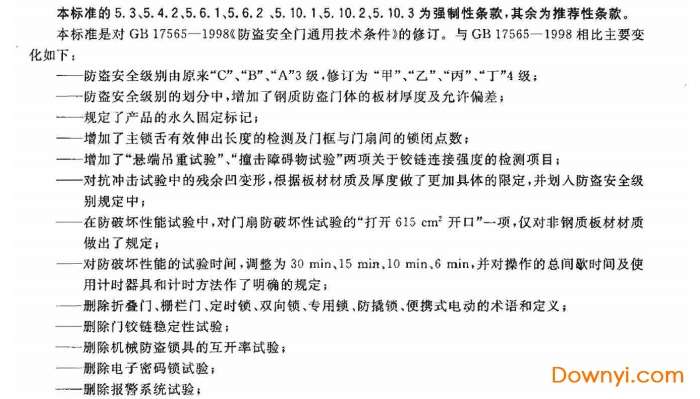 防盗安全门通用技术条件gb175652007截图