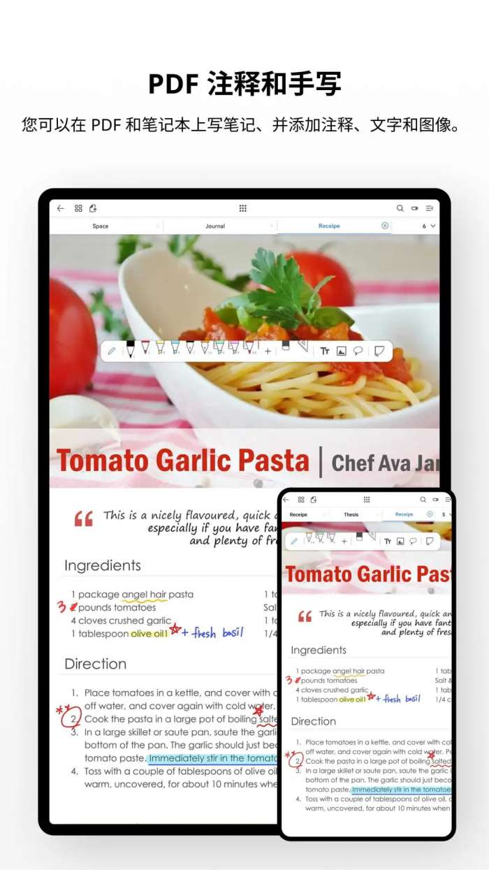 Flexcil笔记和PDF截图