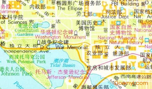 美国华盛顿地图高清版截图