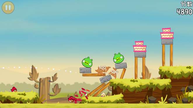 愤怒的小鸟经典版 手机原版截图