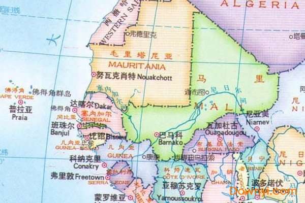 非洲旅游地图高清版截图