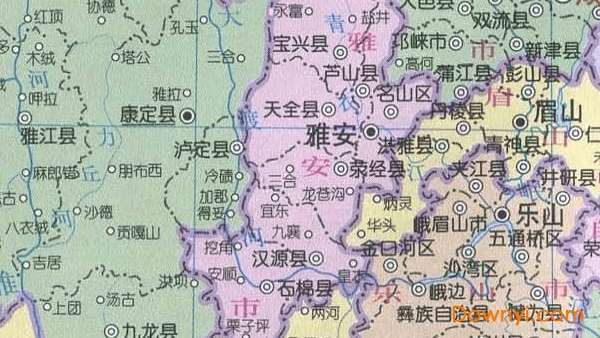 四川省地图全图高清版截图